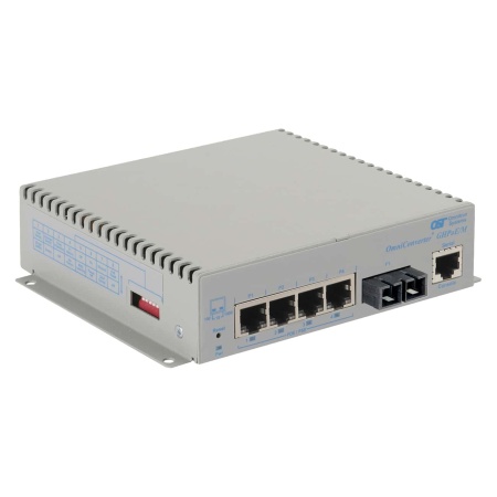 OmniConverter GHPoE M SC 4xRJ-45