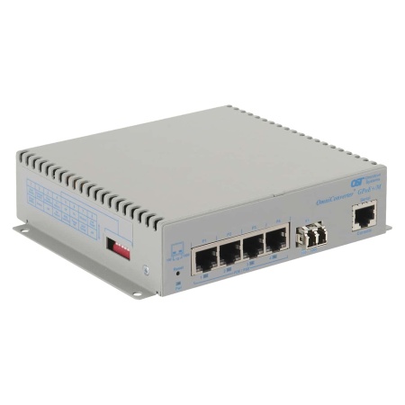 OmniConverter GPoE+ M 1xLC 4xRJ-45