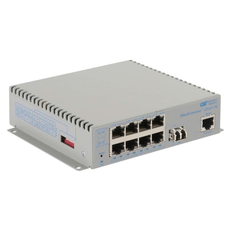 OmniConverter GPoE+ M 1xLC 8xRJ-45