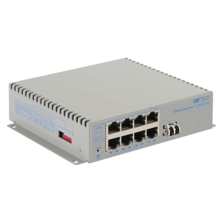 OmniConverter GPoE+ Sx 1xLC 8xRJ-45