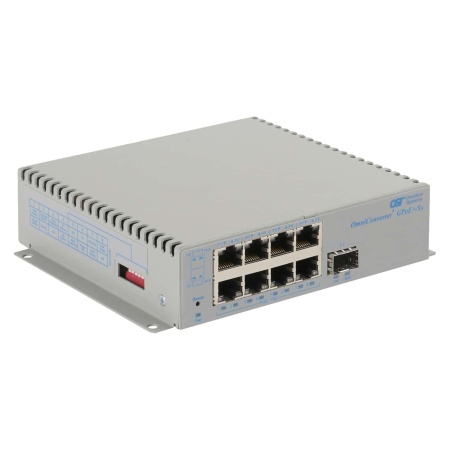 OmniConverter GPoE+ Sx 1xSFP 8xRJ-45