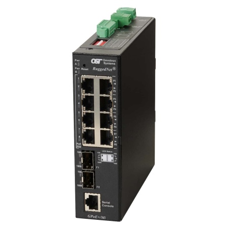 RuggedNet GPoE+ Mi 2xSFP 8xRJ-45 2xDC