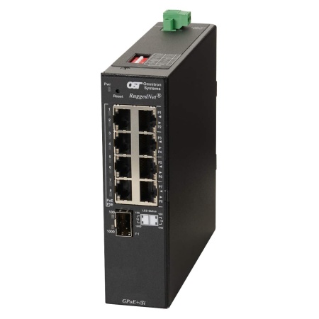 RuggedNet GPoE+ Si 1xSFP 8xRJ-45 1xDC