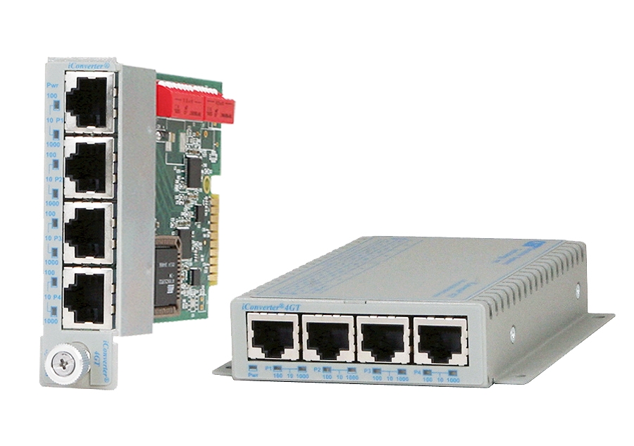 4 Port Gigabit Switch  Ethernet VLAN Switch Module